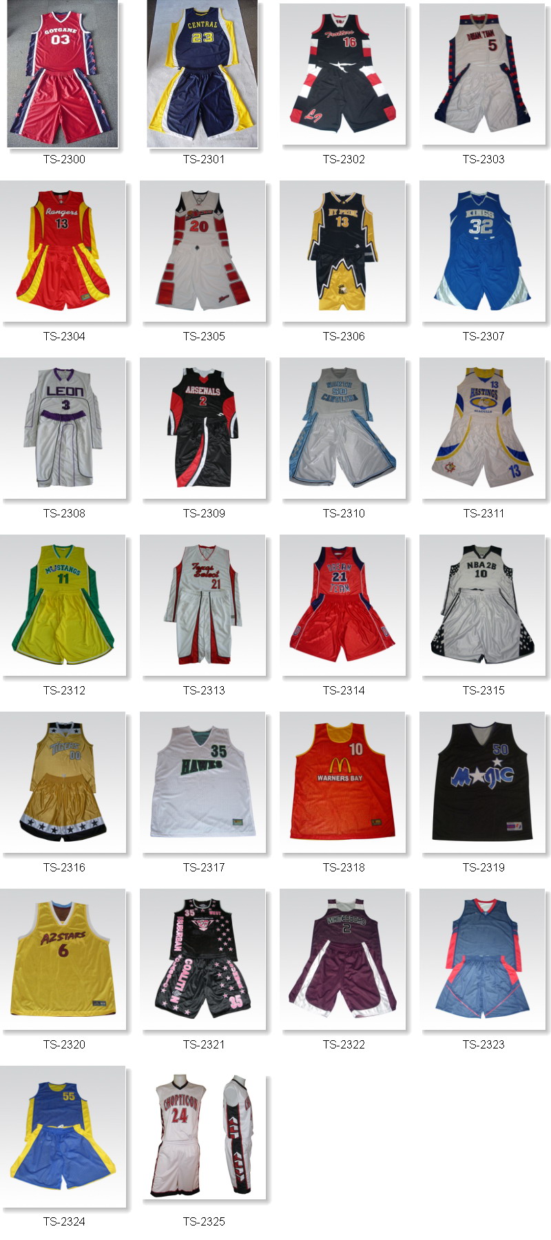 Basketball Uniforms